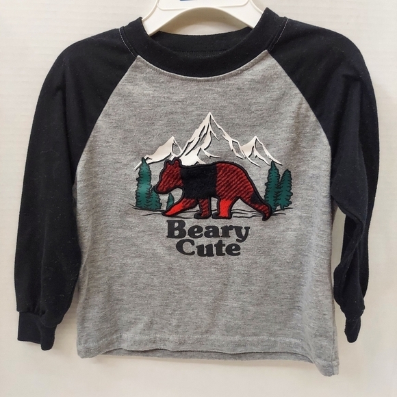 NWT Unisex Childs Holiday #FAMJAMS Beary Cute Bear Tee Size 2T/3T - Picture 1 of 11